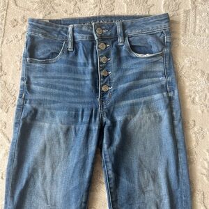 American Eagle Light Blue High-Rise Stretch Jeans